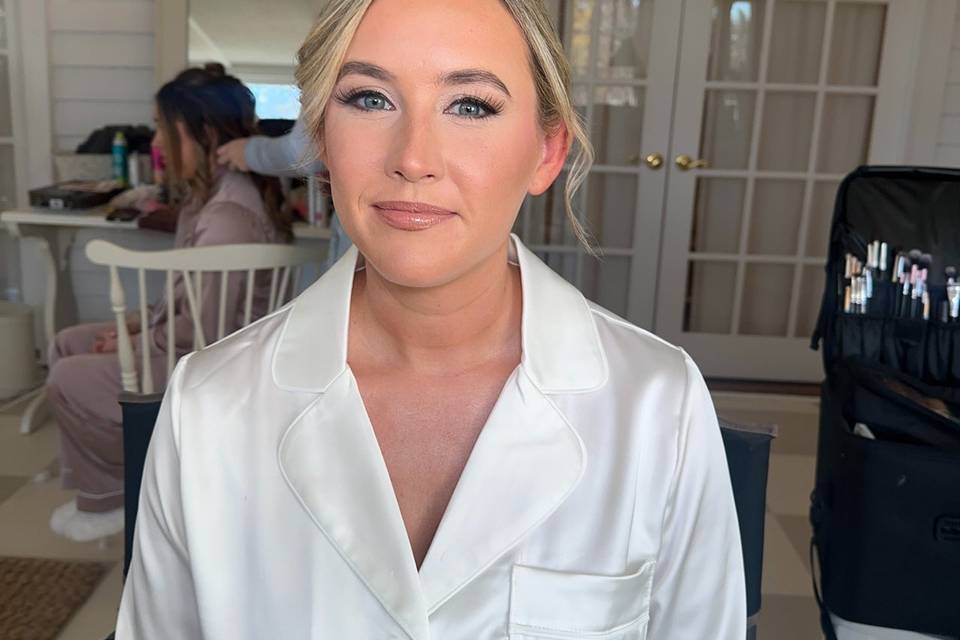 Soft bridal glam