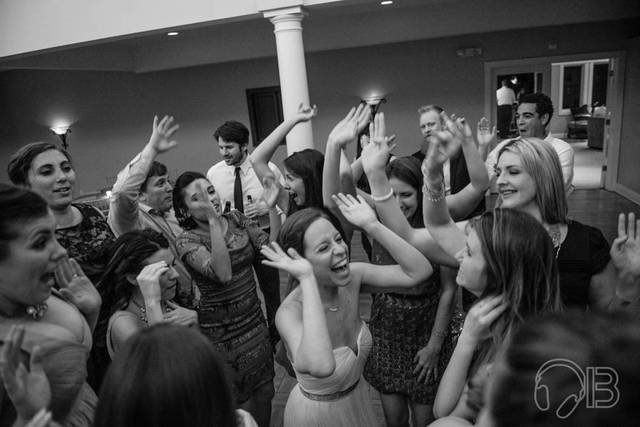 Guests dancing