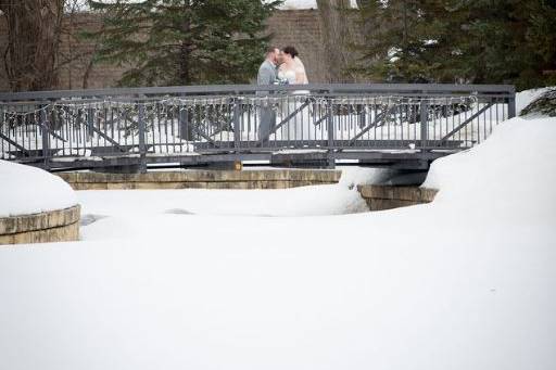 Bridge in winter