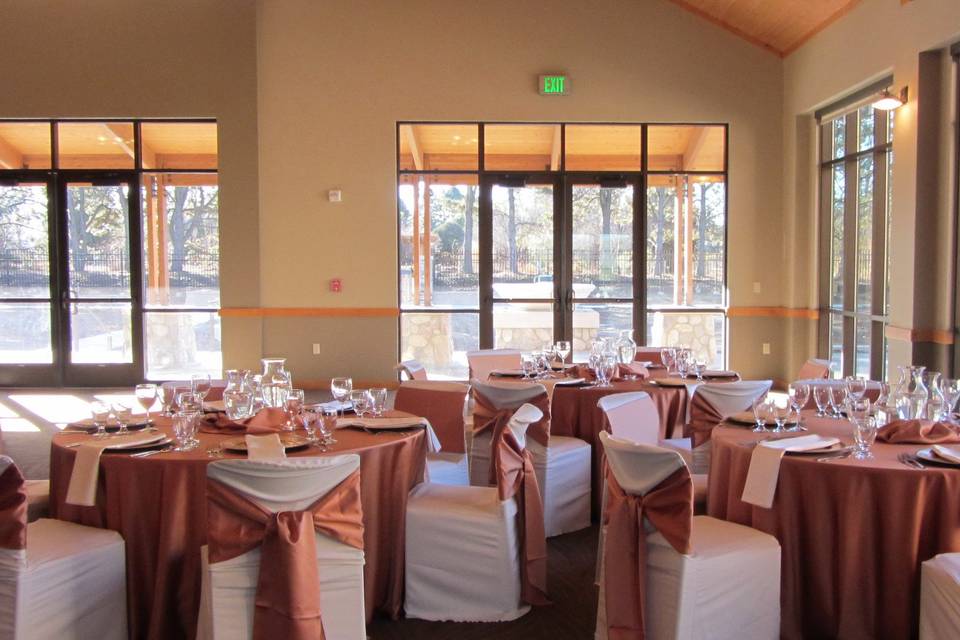 Chair covers and pink hues