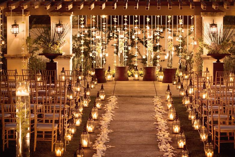 Wedding ceremony lighting