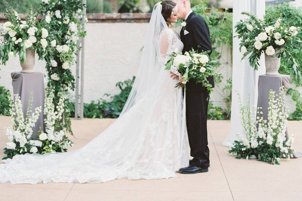 A floral arch