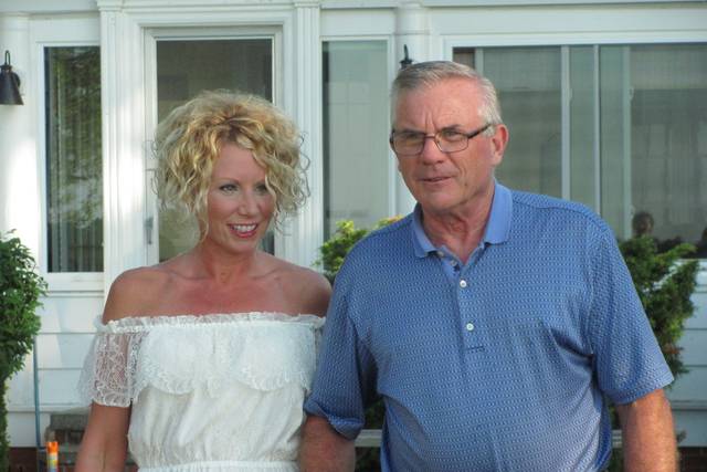 The bride and his father