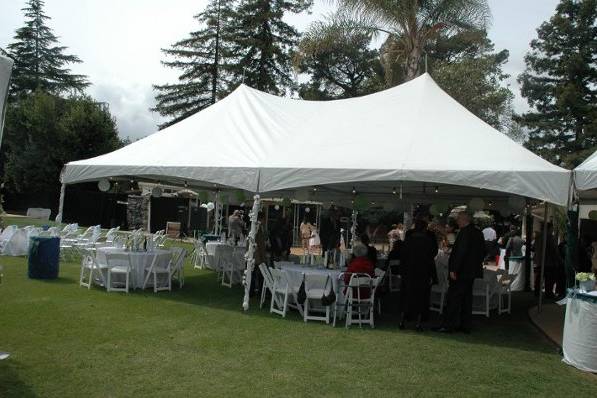 Outdoor reception setup