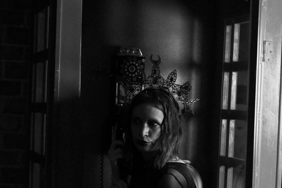 B&W phone booth