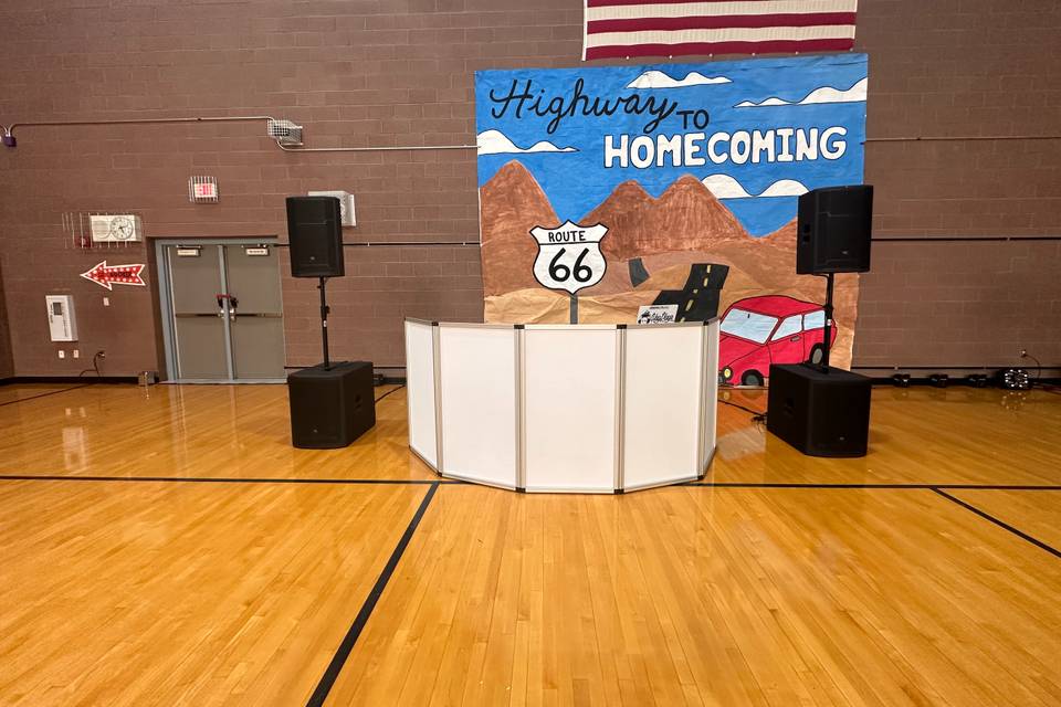 Simple School Dance Setup