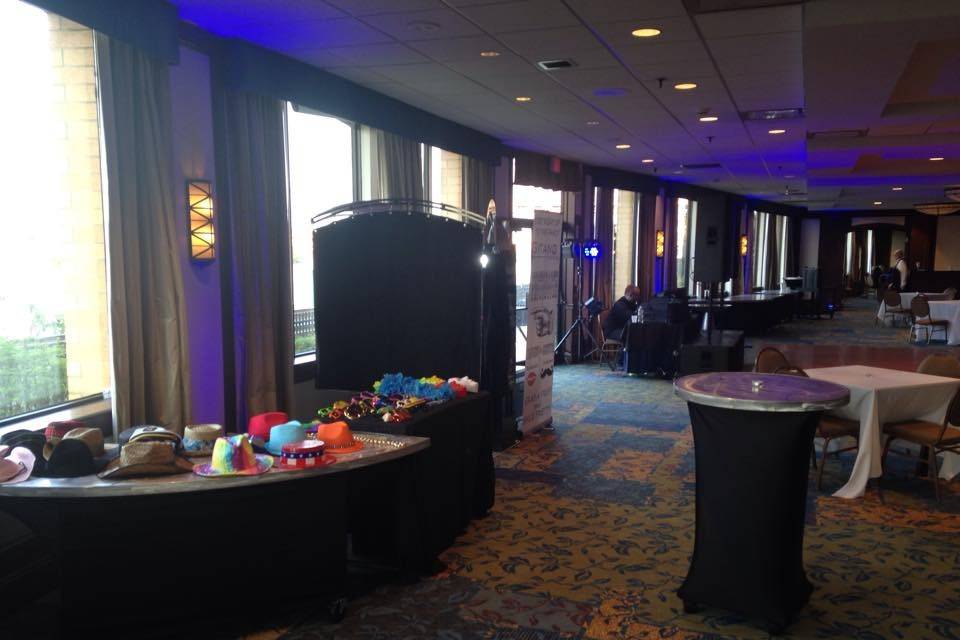 Photo booth set-up