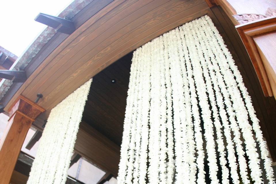 Ombre Floral Garlands to festoon an entryway