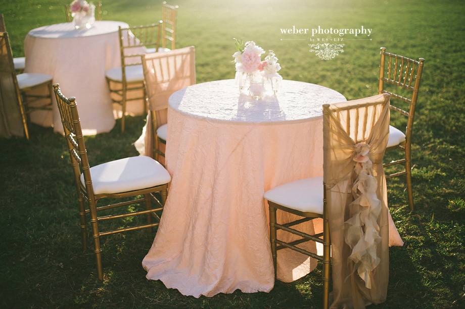 Pink table setup