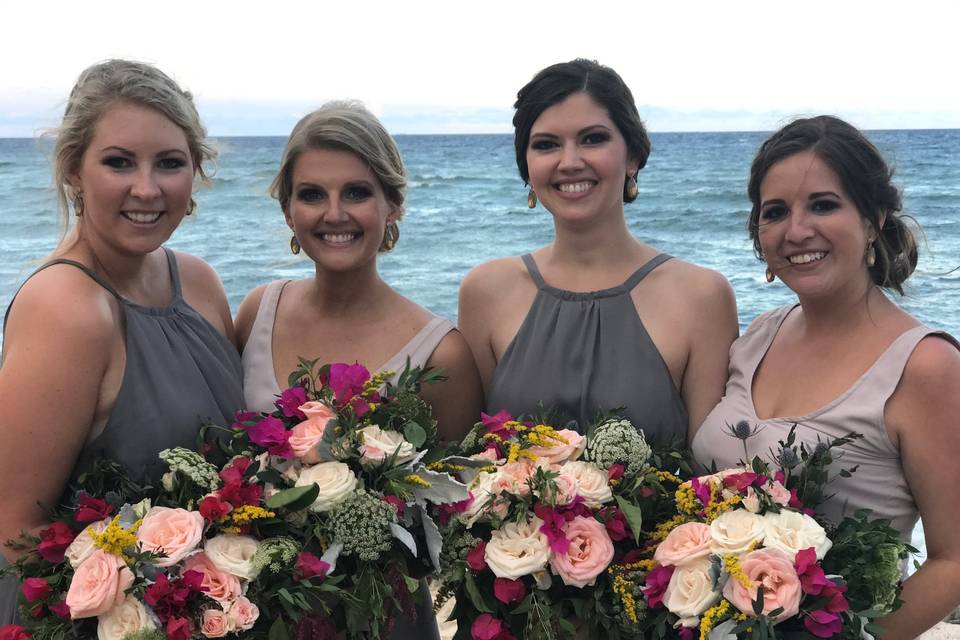 Tropical Bridesmaids Bqts