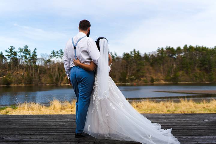 Bride & Groom contemplation