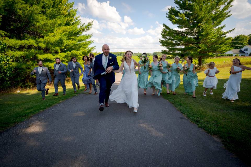 Bridal Party walk