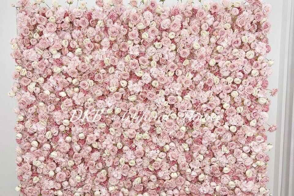 Pink Rose Wall
