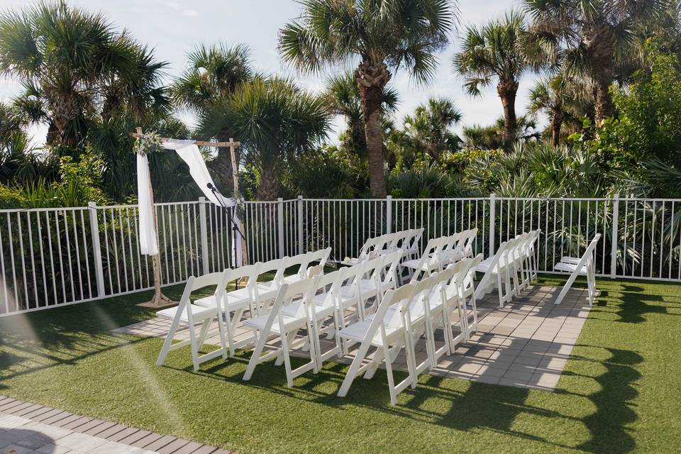 Garden Patio ceremony