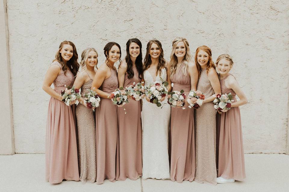 Beautiful bride squad