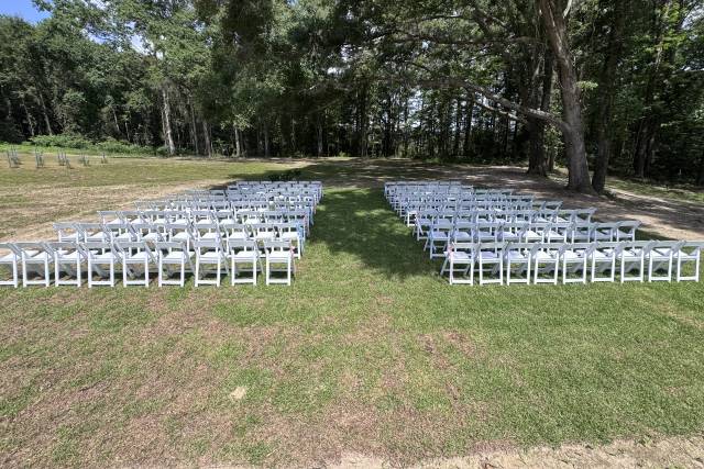OUR 1ST WEDDING SETUP OUTSIDE