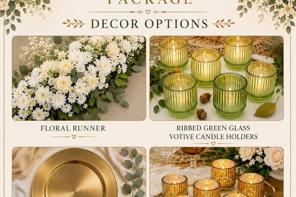 DECOR INCLUDED IN SIGN. PCKG