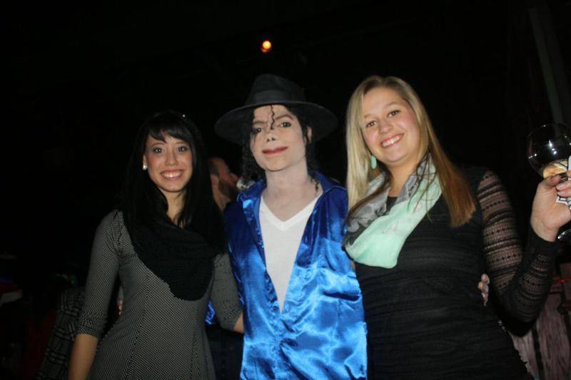 Michael Jackson with fans