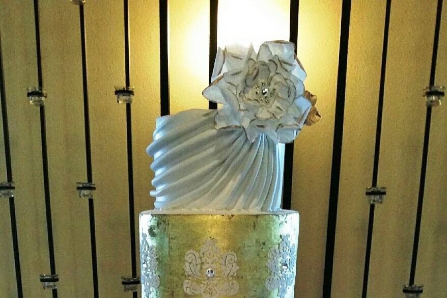 5-tier fondant covered 