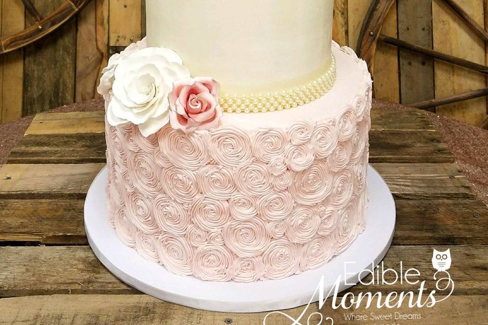 Butter Cream Beauty featuring Blush Rosettes