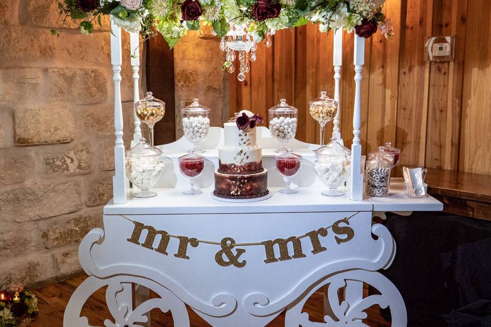 Introducing our NEW wedding cake candy carts!  So ADORABLE & gives your wedding something UNIQUE!