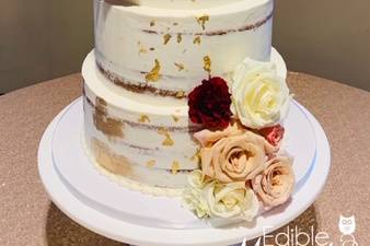 Naked Cake Gold Leaf