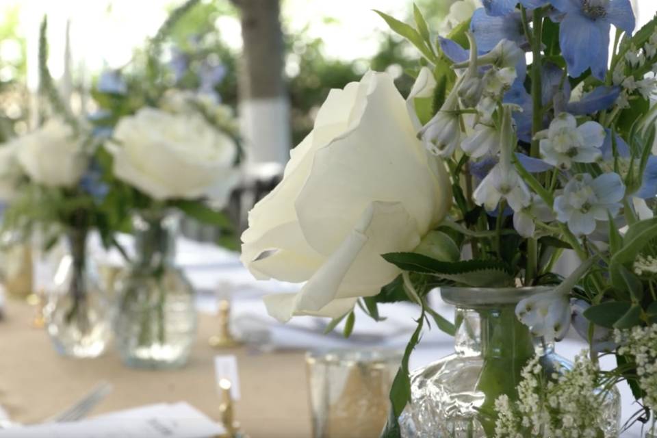 Flowers on table