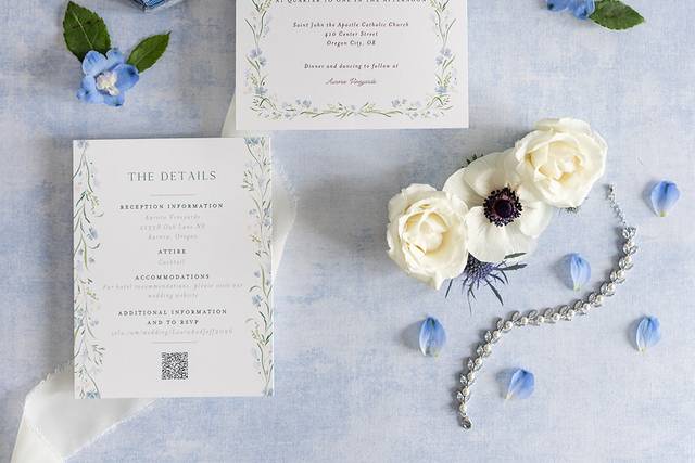 Wedding Details Flat Lay