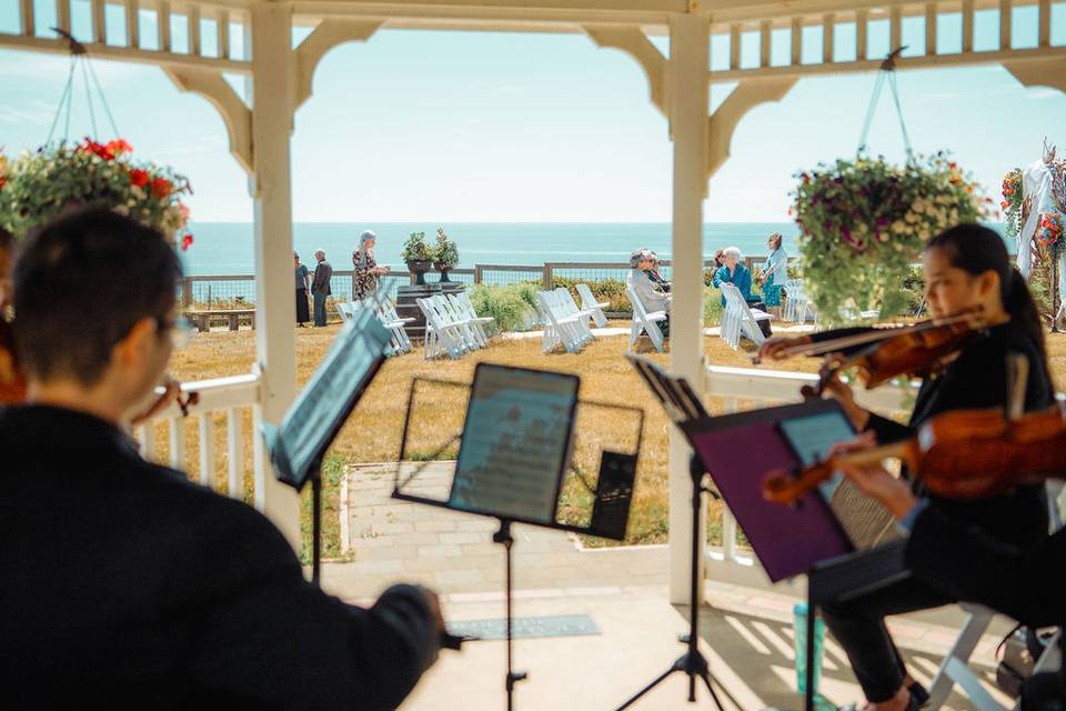 Quartet in gazebo
