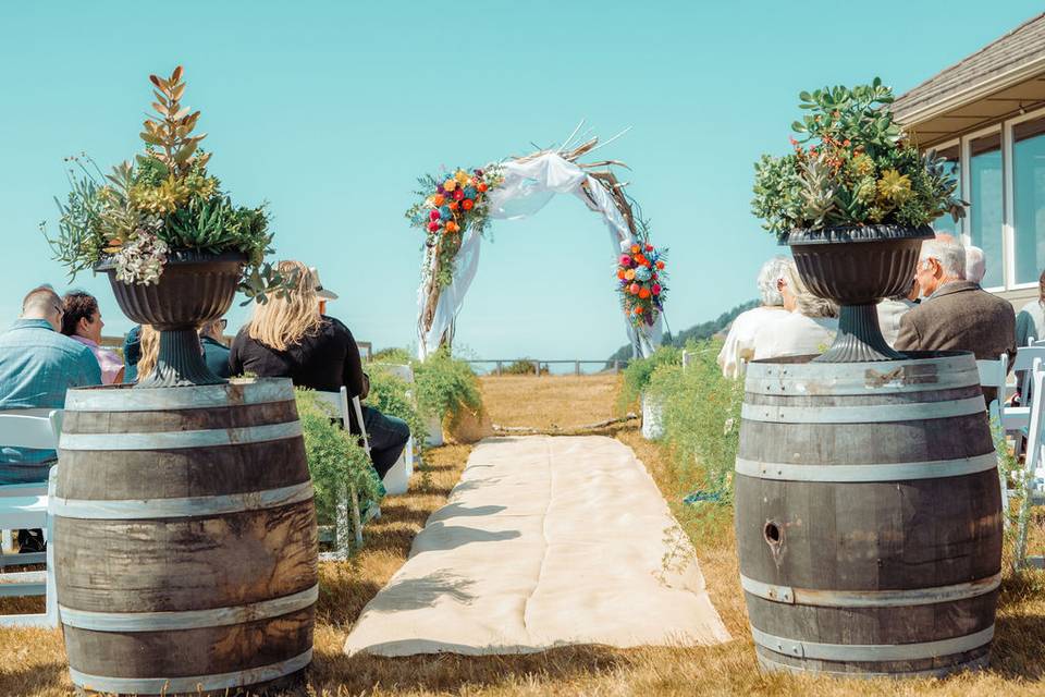 Ceremony walkway