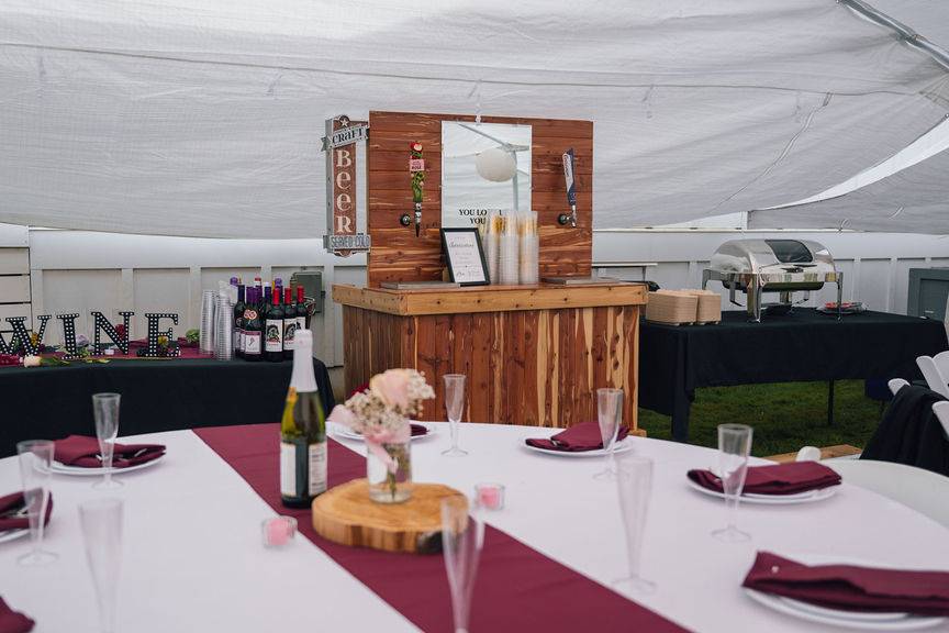 View of the bar