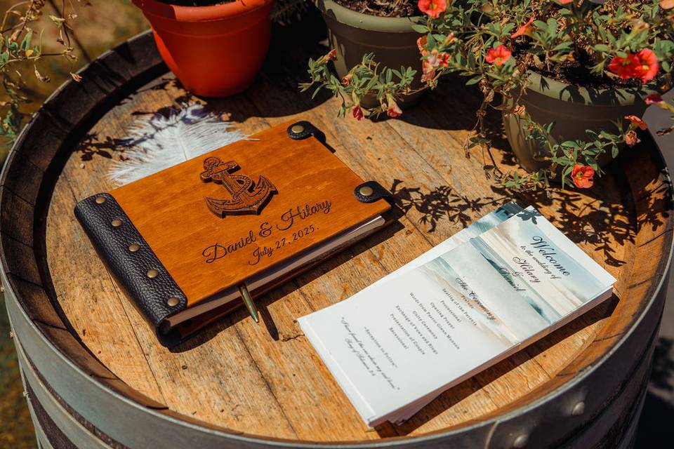 Welcome table
