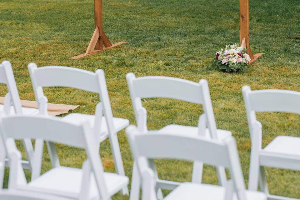 Ceremony setup