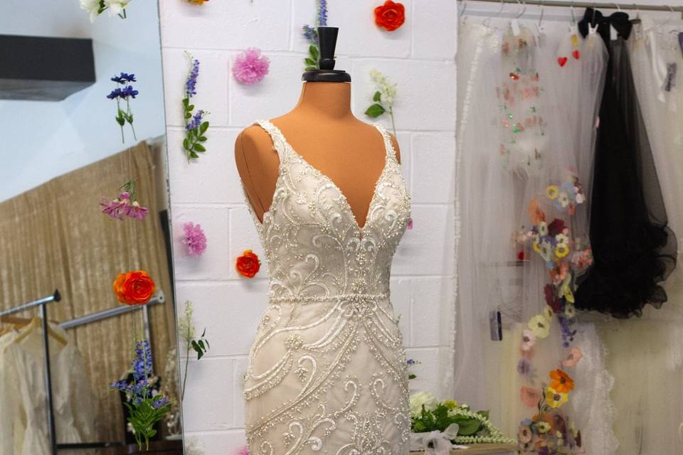 Fit and flare gown