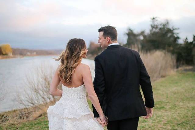 Bride and her dress