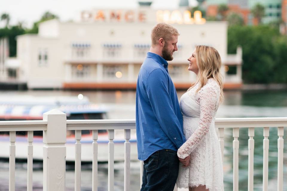 Engagement at Disney Boardwalk