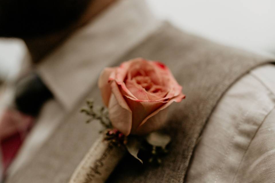 Wine Cork Boutonnière