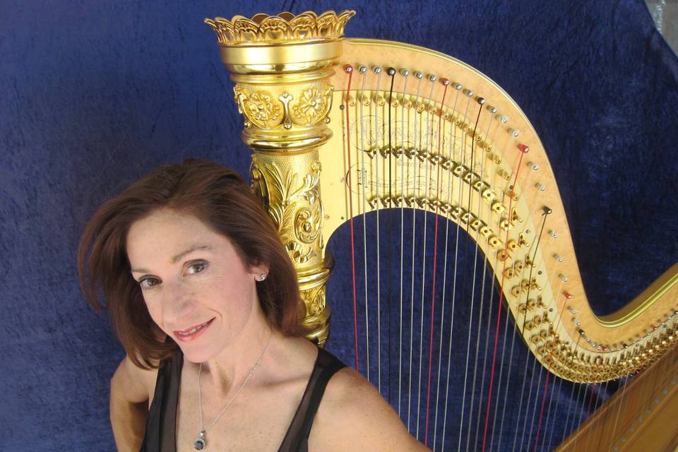 Christine and her harp