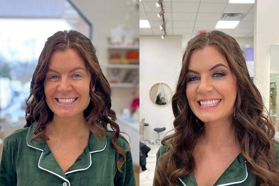 Before & After Makeup