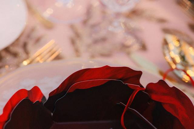 Folded Flower Menu
