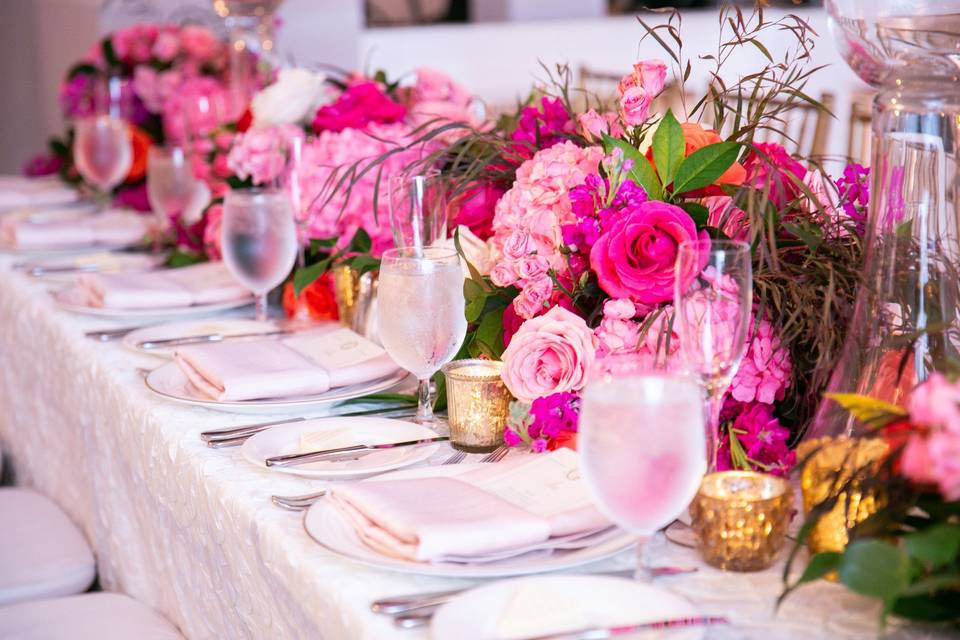 Classic Wedding with Pink