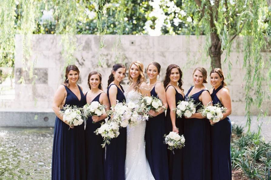 Navy Bridesmaid Dresses