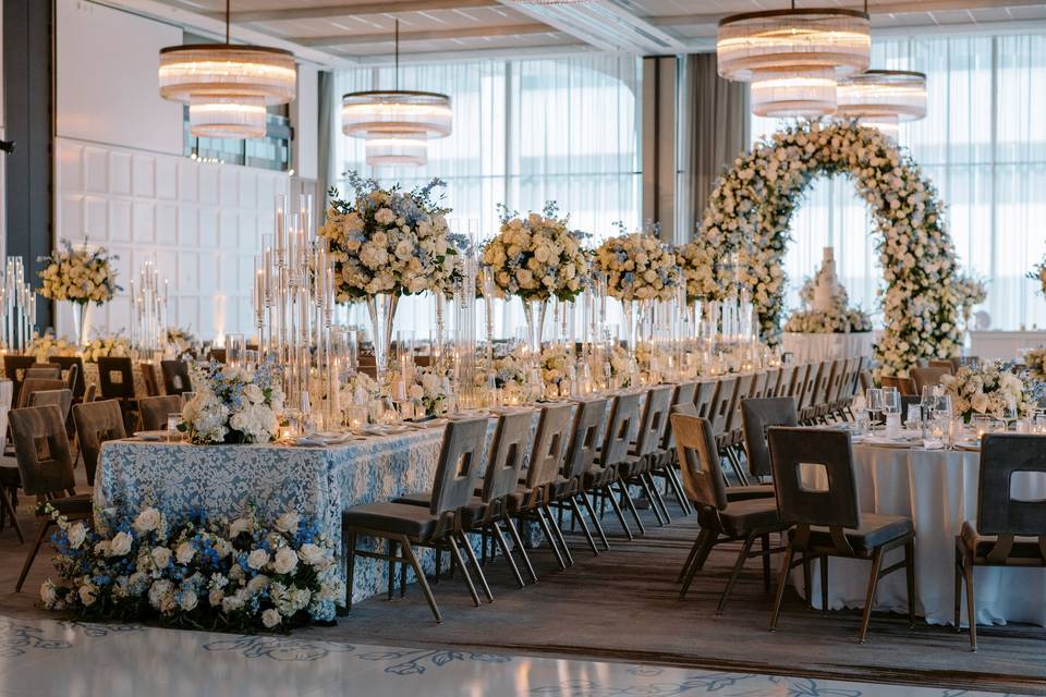 Luxury Blue & White Wedding
