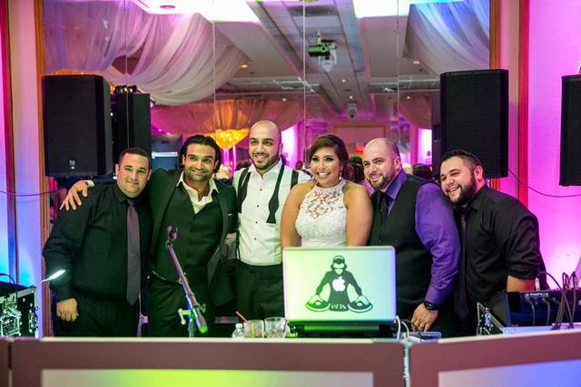 At the DJ booth