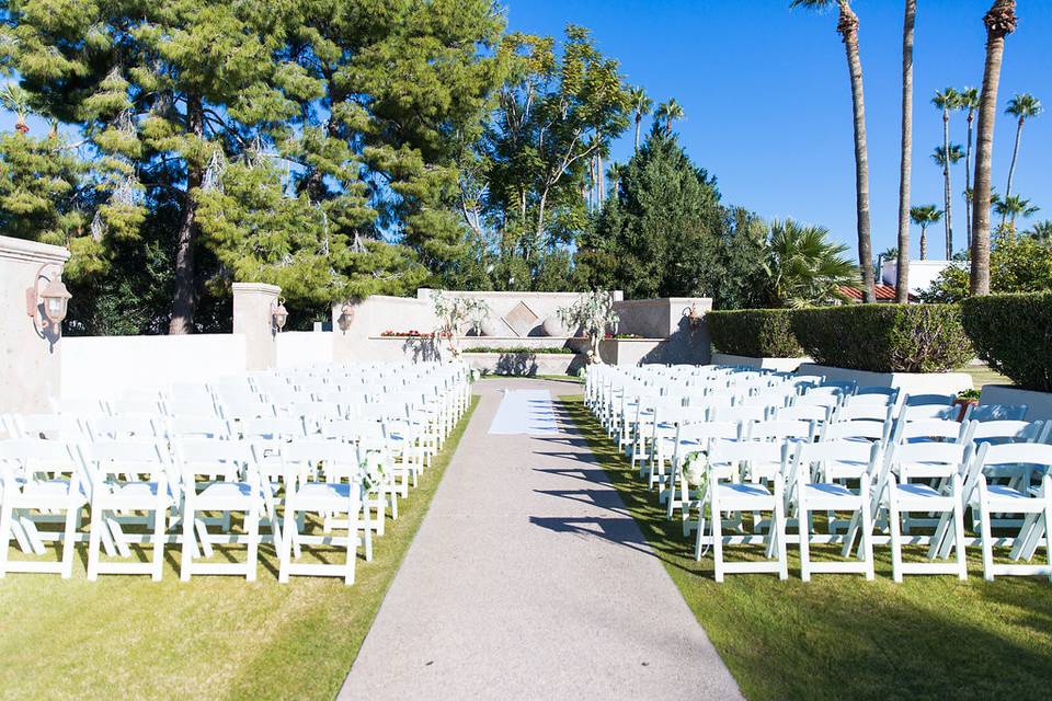 More then enough seats for any size ceremony
