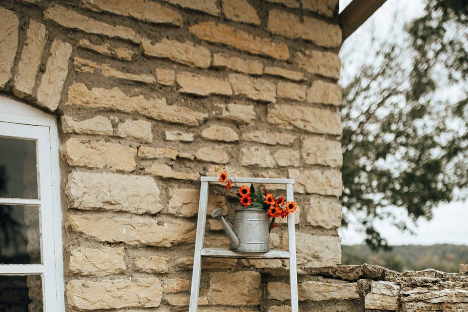 Floral ladder