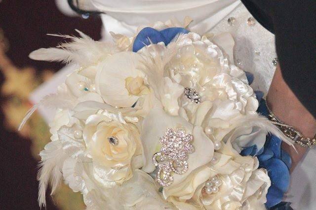 Custom bling bridal bouquet