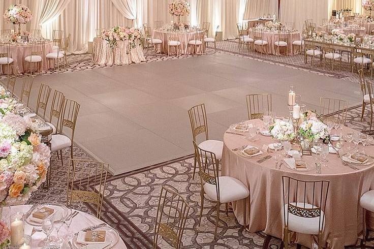 Blush Table setting