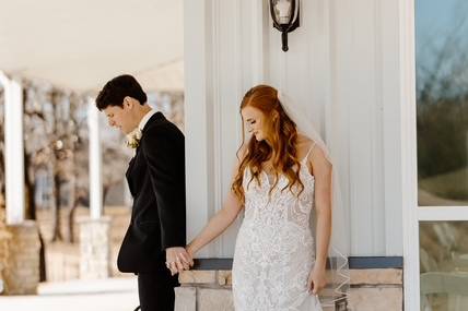 Private vows on the porch