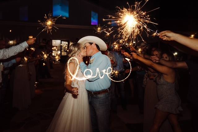 Sparkler send off